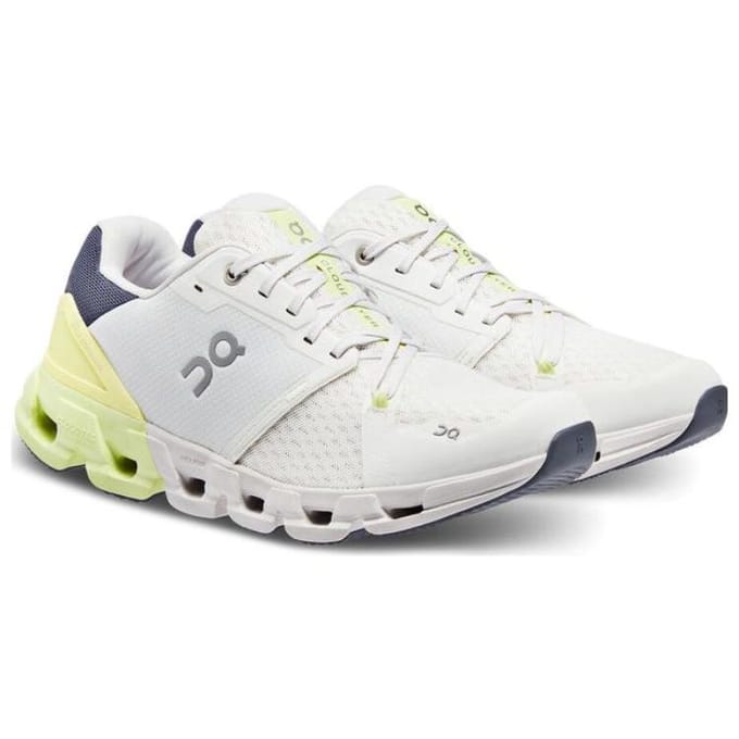 On Cloudflyer Veelzijdig Comfortabel Sport Schokabsorberend Duurzaam Lichtgewicht Laag Uitgesneden Casual Hardloopschoenen Heren sneaker Wit Geel 71.98251 41 white