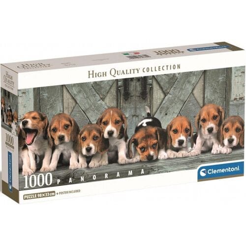 Clementoni - Puzzel - 1000 Stukjes - Beagles Panorama - Puzzel Voor Volwassenen