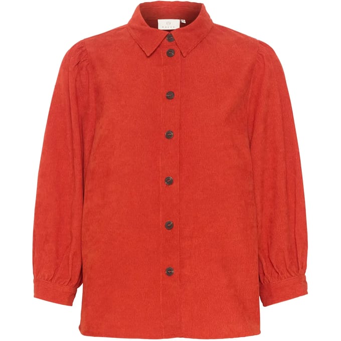 Damesblouse met lange mouwen KAFFE KAVera Corduroy