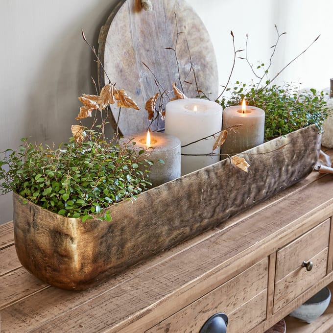LOBERON Schaal Skye antiekmessing