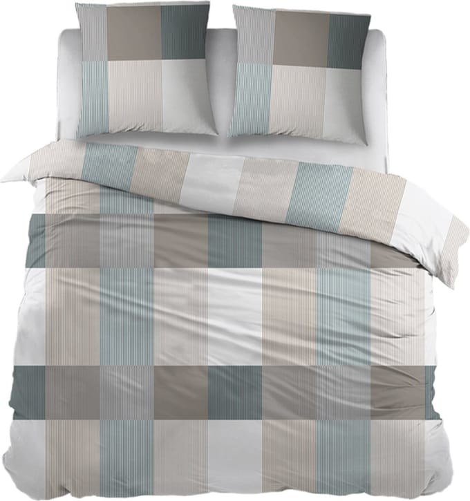 Snoozing Rudolf Dekbedovertrek - Eenpersoons - 140x200/220 cm - Green