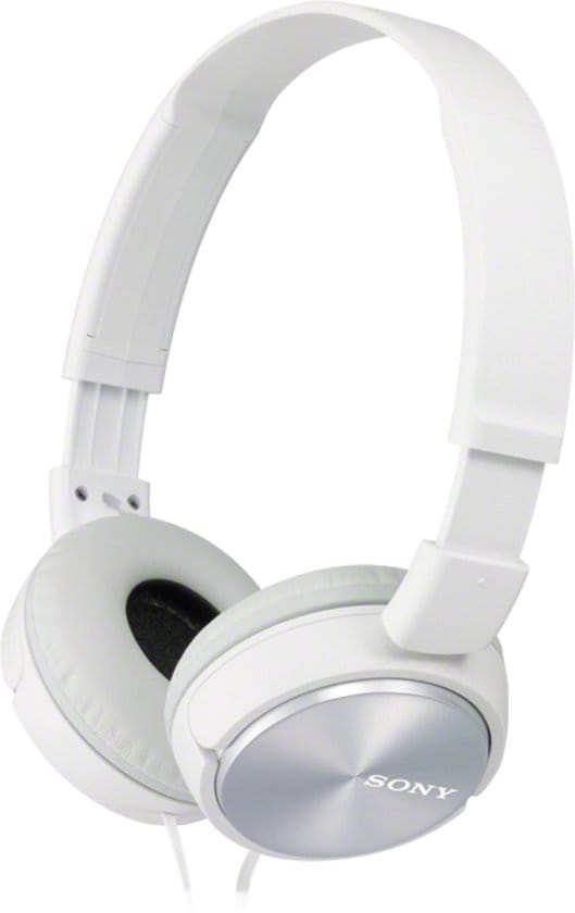 Sony MDR-ZX310 On Ear koptelefoon Kabel Wit Vouwbaar