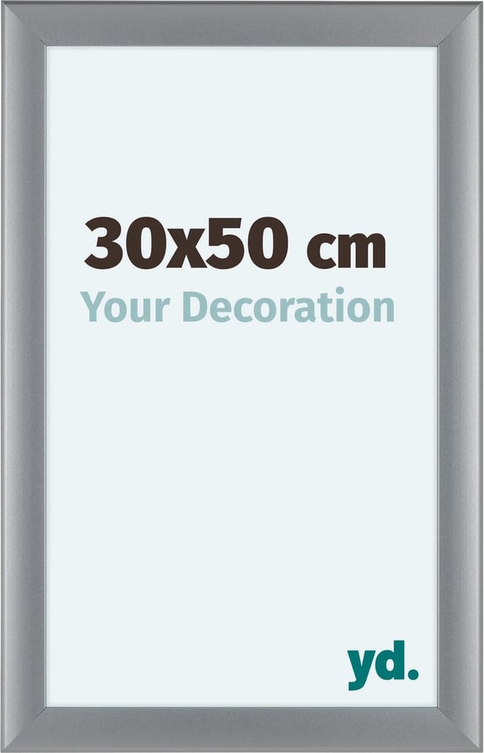 Your Decoration - Fotolijst 30x50 cm - MDF - Zilver Mat - Como