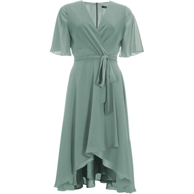Cocktailjurk in wikkellook