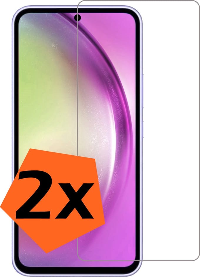 Screenprotector - 2 Stuks - Geschikt voor Samsung Galaxy A54 - Extra Sterk - Gehard Glas - Beschermglas - Tempered Glass - Screen Protector
