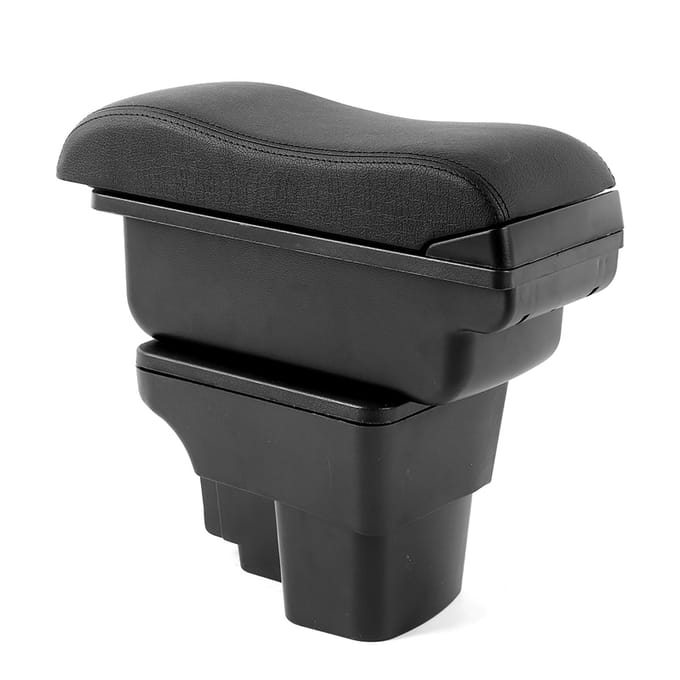 Boîte de rangement organisateur pour accoudoir de console centrale Remplacement Convient pour Kia Rio 3 2012 2016 black