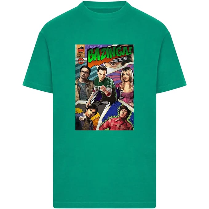 T-shirt Merchcode The Big Bang Theory Bazinga Magazine Cover