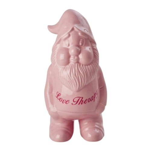 Rice x love therapy keramieken tuinkabouter groot roze