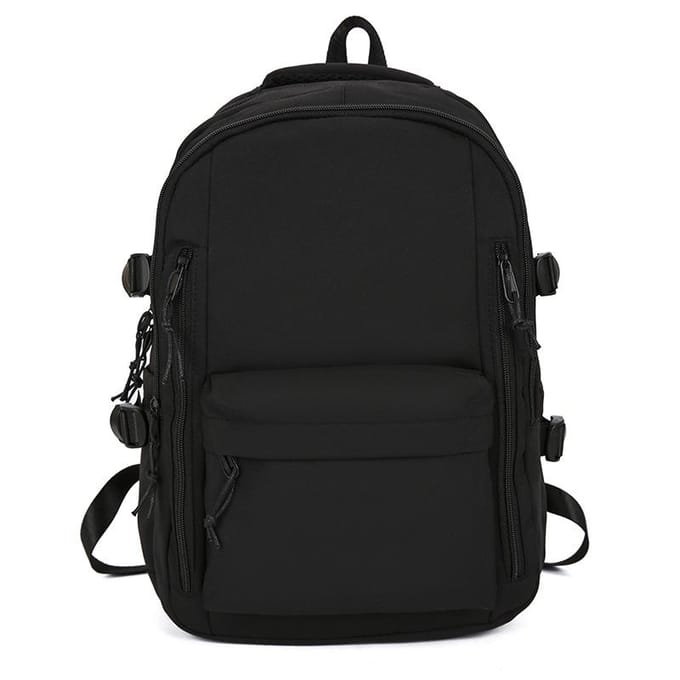 Sacs d'école étudiants tendance et polyvalents, Sacs à dos grande capacité pour collégiens et lycéens, Sacs à dos simples de couleur unie blanc