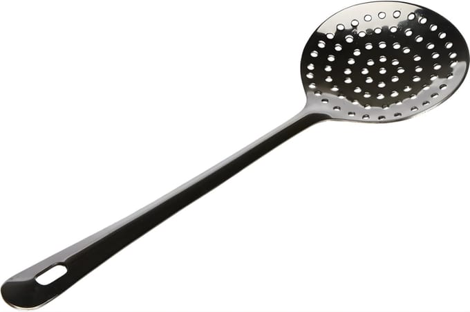 RUX® Spatel - Zeef - Schuimspaan - Zilver - 33cm x 7cm x 2cm