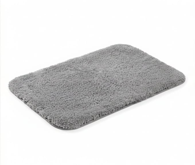 AHD® Badmat - Badmat Antislip - Douchemat - Grijs - 80cm x 50cm x 3cm