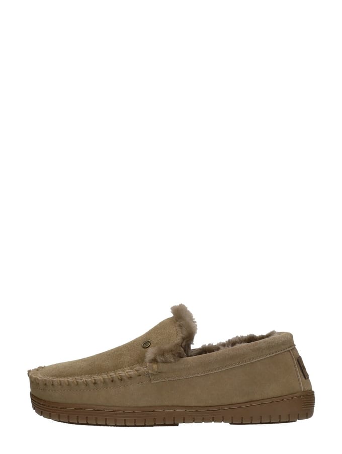 Warmbat Grizzly Suede Heren Sloffen - Bruin