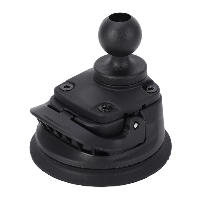 Auto Zuignap Basis met 1 Inch Bal One Touch Snelvergrendeling Sterke Kleefkracht Dashboard Voorruit black