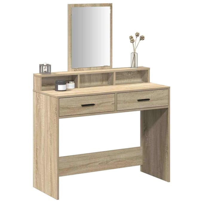 vidaXL - Kaptafel - Sonoma - Eik - 100 - x - 41 - x - 140 - cm - Bewerkt - hout