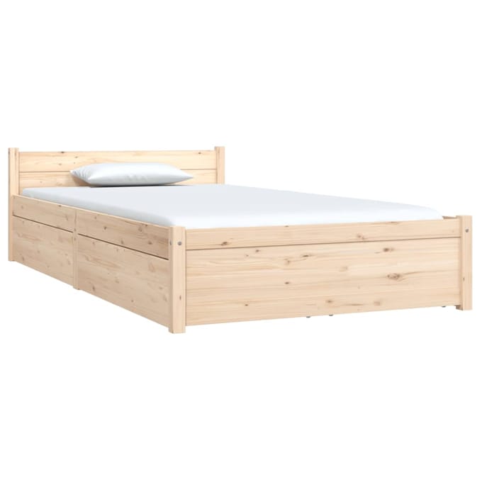 vidaXL - Bedframe - met - lades - 90x200 - cm