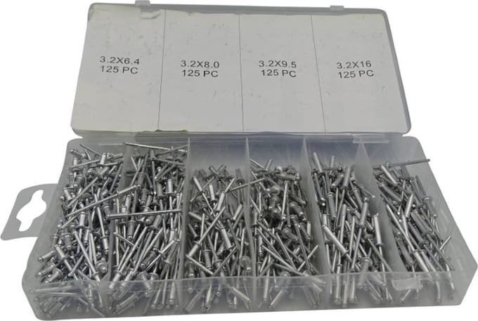 Assortimentsdoosje Popnagels 500 Dlg.