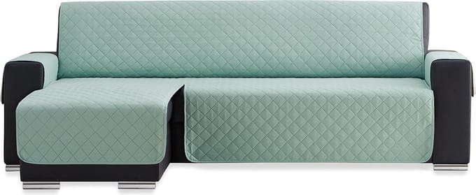 Duo quilt Chaise Longue Links - Bankbeschermer - 280cm breed - Mint - OekoTex keurmerk