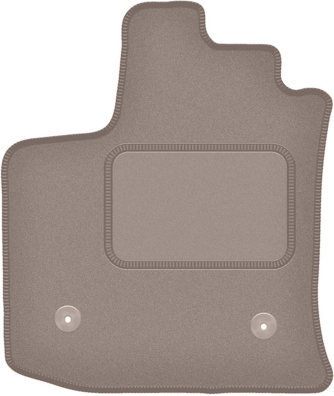 Beige bestuurdersmat voor: Dacia Lodgy 7-zits (2012-)