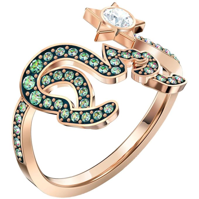 Swarovski Cattitude Verfijnde Sfeer Kristallen Ring Damesringen 5572169+5566725+5572170 52 beige