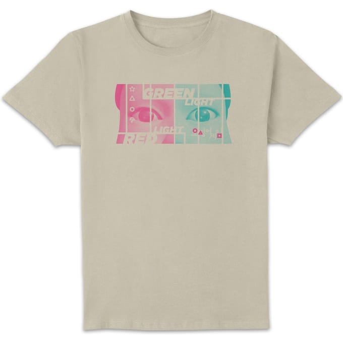Squid Game Red Light Green Light Men's T-Shirt - Cream - L