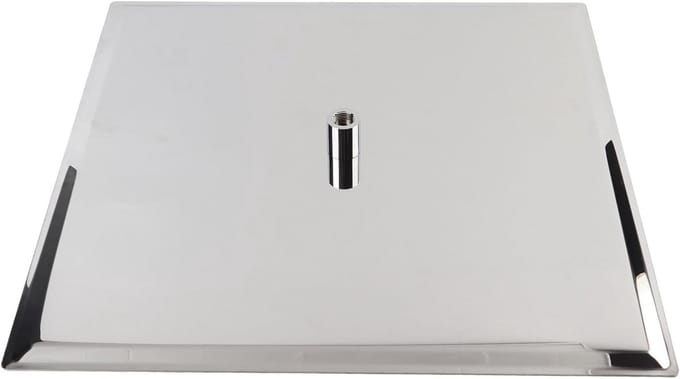 Regendouchekop 50 x 50 cm, vierkant, roestvrij staal, flush-mounted, luxe douche-ervaring, moderne badkameraccessoires