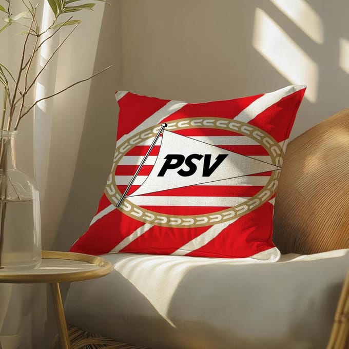 Psve-Eindhoven Kussensloop Kussensloop, Dubbelzijdig Bedrukt, Bankkussen, Slaapkamer Hoofdeinde Short plush 60*60(CM)-1Pcs