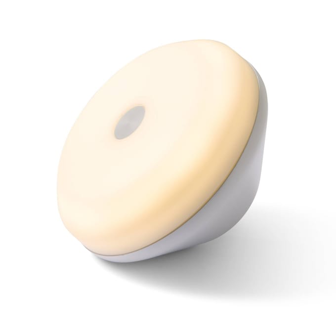 FRANDSEN LED-batterijlamp One, wit, Ø 9 cm, acryl