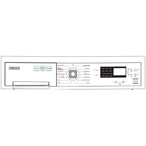 AEG controlepaneel, wit, Zanussi 140206309019