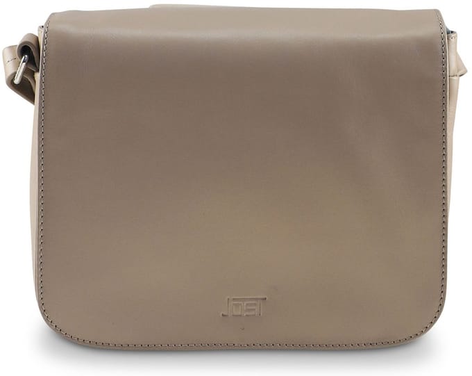 JOST Leren schoudertas Arva Crossbody Bag Ecru Taupe