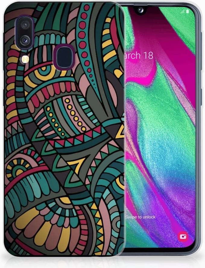 Samsung Galaxy A40 TPU bumper Aztec