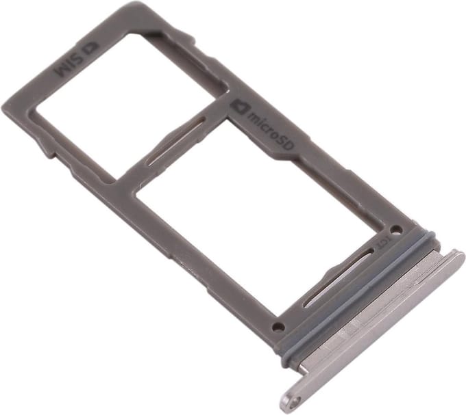 Voor Samsung Galaxy S10 / S10+ / S10e SIM/SD Kaarthouder Zilver