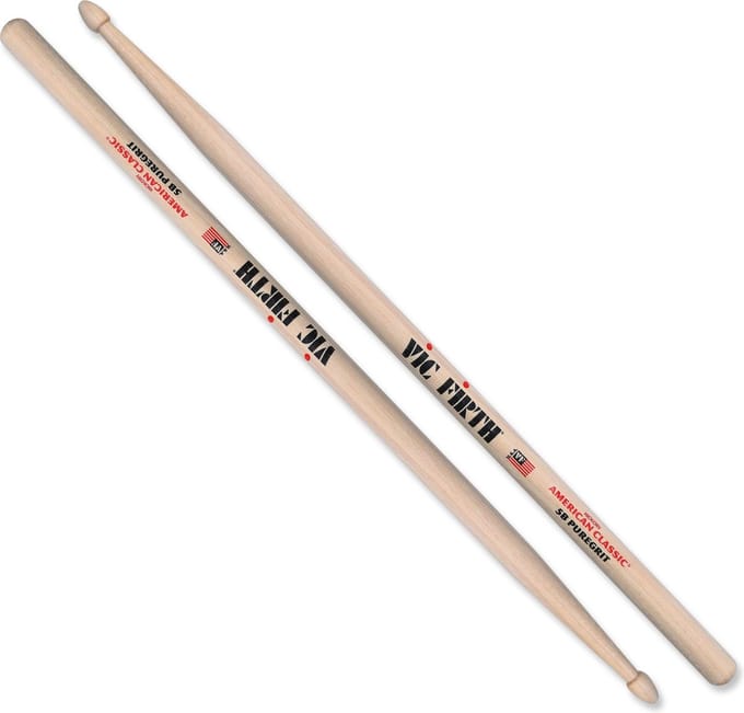 Vic Firth American Classic 5B PureGrit drumstokken