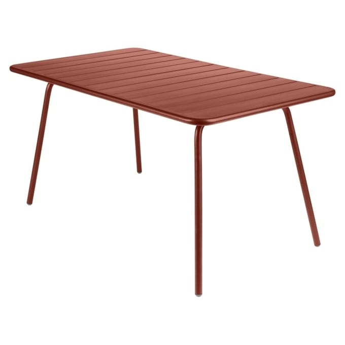 Fermob LUXEMBOURG tafel - 143 x 80 cm - 20 okerrood