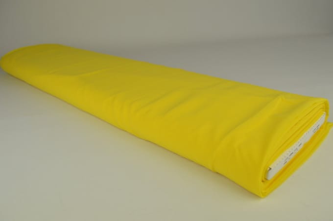 15 meter chiffon stof - Geel - 100% polyester