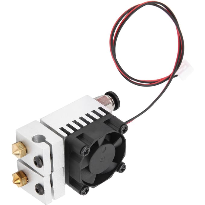 Accessoires pour imprimante 3D Kit d'extrudeuse 2 entrées 2 sorties Kit de buse Volcano Block Kit de buse chaude Matériel white