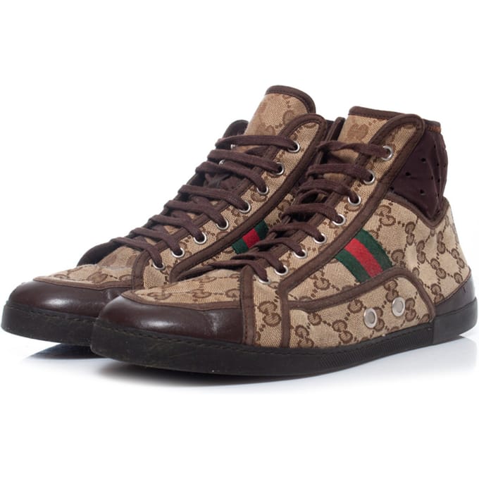Gucci GG canvas hoge sneakers