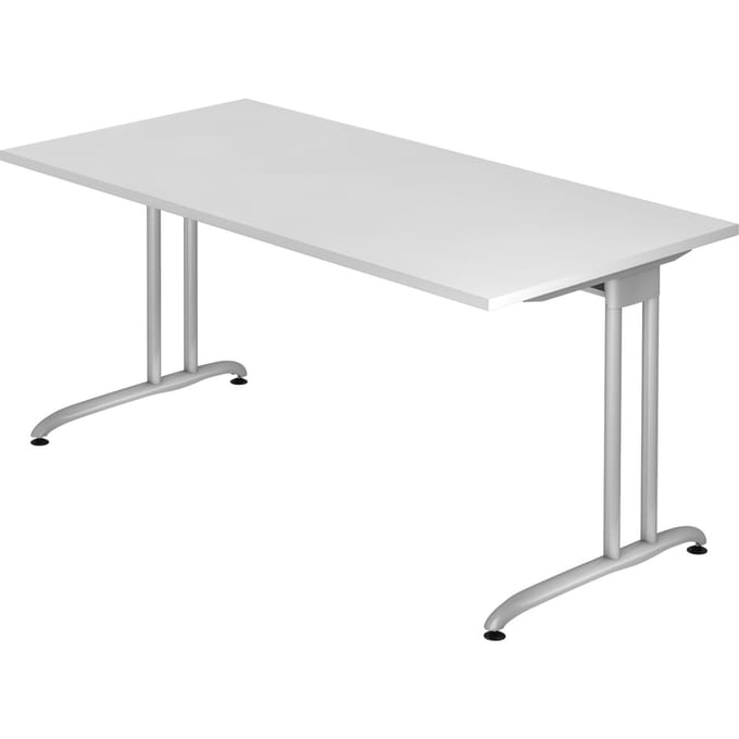 Bureautafel TARA, C-poot, rechthoek, B 1600 x D 800 x H 720 mm, wit