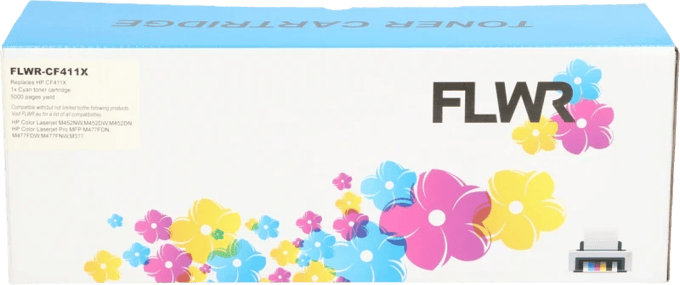FLWR - Toner / 410X / Cyaan - Geschikt voor HP