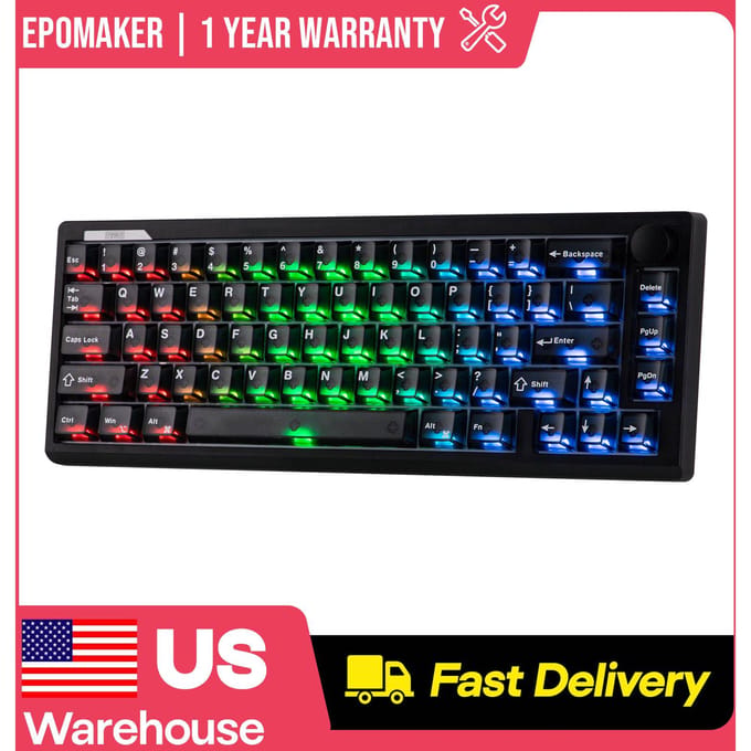 EPOMAKER HE65 V2 TMR 65% ANSI US Layout Tri-mode Draadloos SOCD/DKS Hall Effect Mechanisch Toetsenbord 8K Polling & Snelle Trigger
