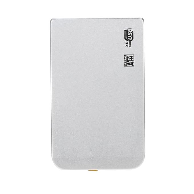 Slanke Supersnelle 6Gbps Aluminium 2.5  SATA SSD HDD Harde Schijf Behuizing USB 3.0 Extern 2.5in zilver