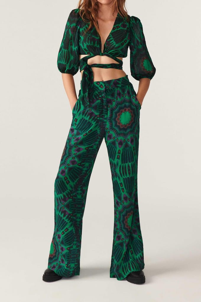 BA&SH Long Sleeves Top Vert Maat: L | Longsleeves Outlet | Dames | Groen