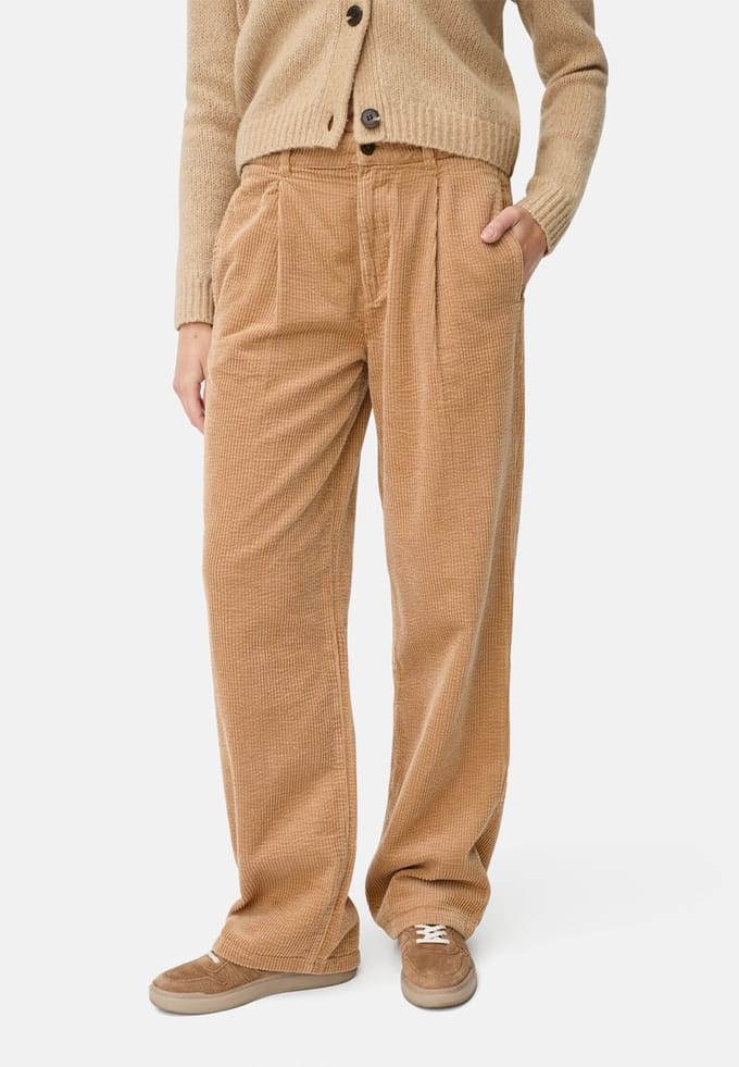 camel active Relaxed fit chino broek van katoen - Maat womenswear-31/30 - Karamel