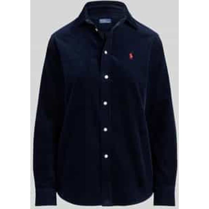 regular fit overhemdblouse van puur katoen