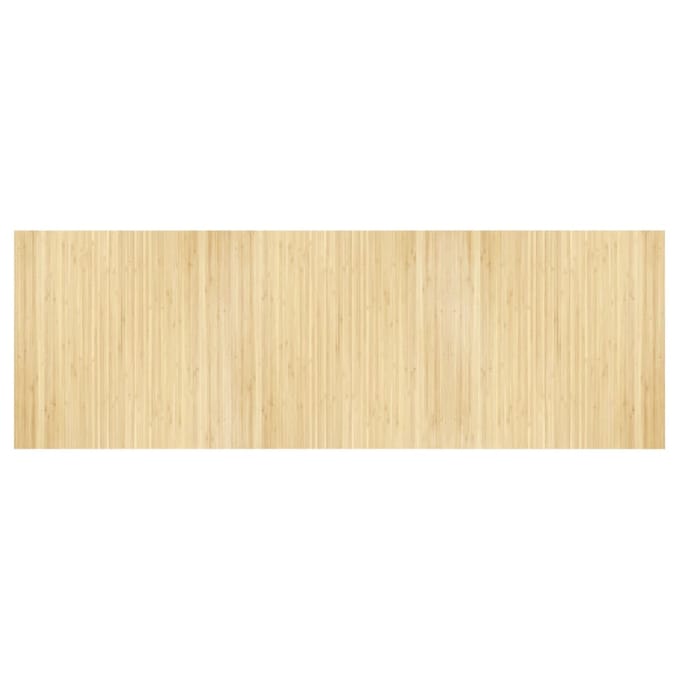 vidaXL - Vloerkleed - rechthoekig - 100x300 - cm - bamboe - lichtnaturel