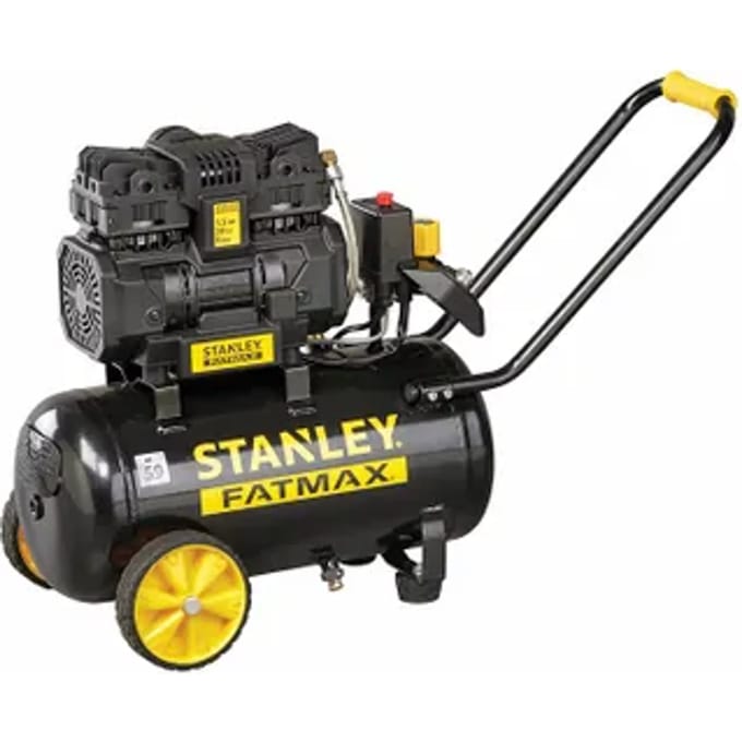 STANLEY Professionele Compressor - Zonder Olie - Horizontaal - Low Noise - 24 L / 1.5 pk / 8 bar