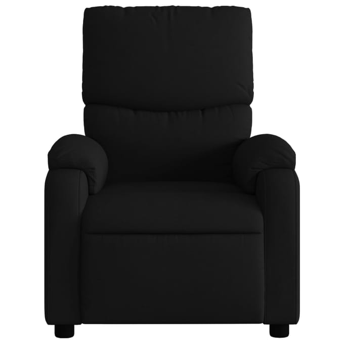 vidaXL - Fauteuil - verstelbaar - stof - zwart