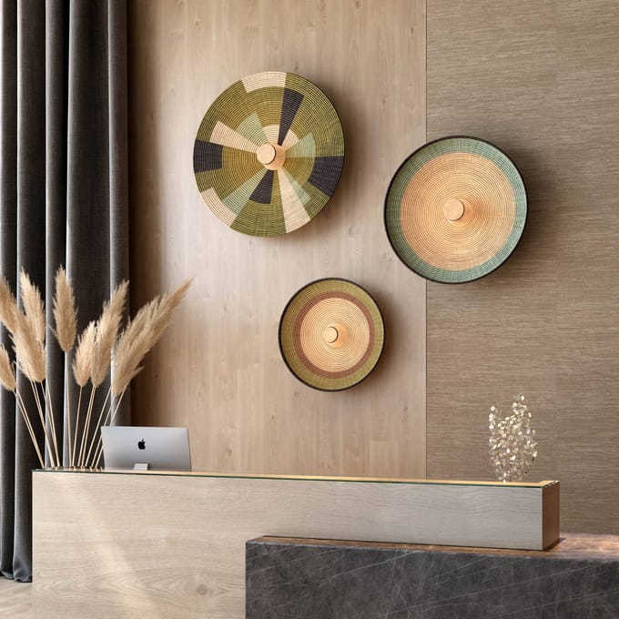 Forestier Grass M wandlamp, groen