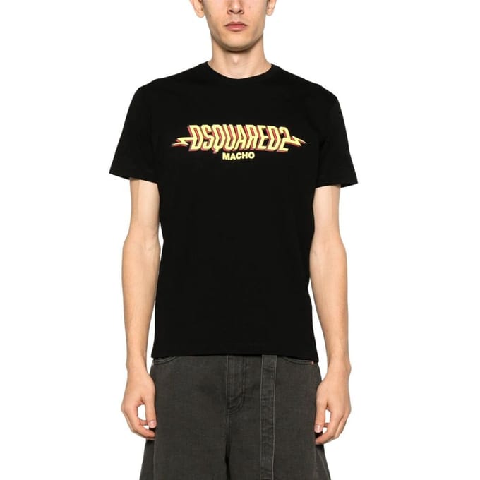 Dsquared2 Macho Logo Cool Fit Zwart T-shirt