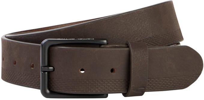 camel active Riem van nubuckleer - Maat menswear-L - Donkerbruin