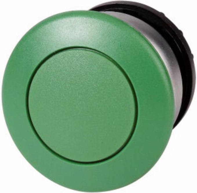 Eaton M22-DP-G Paddestoelschakelaar Rond, Plat Groen 1 stuk(s)